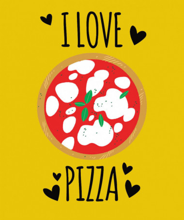 Pizza T-shirt Basic Donna