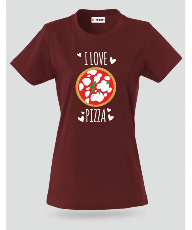 Pizza T-shirt Basic Donna