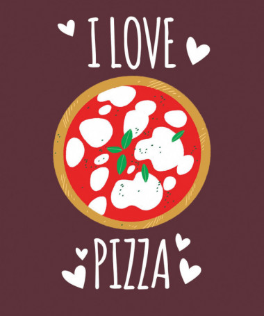 Pizza T-shirt Basic Donna