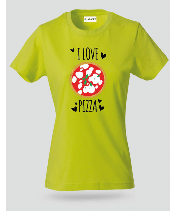 Pizza T-shirt Basic Donna