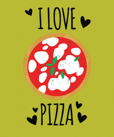 Pizza T-shirt Basic Donna