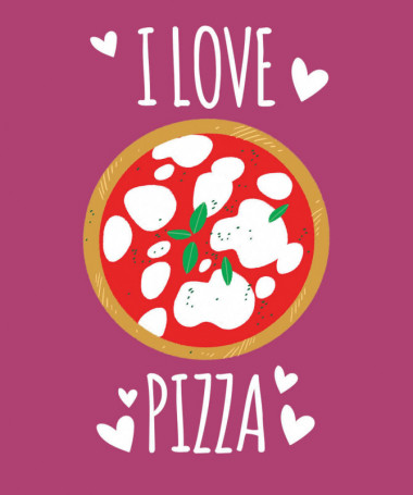 Pizza T-shirt Basic Donna