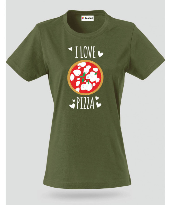 Pizza T-shirt Basic Donna