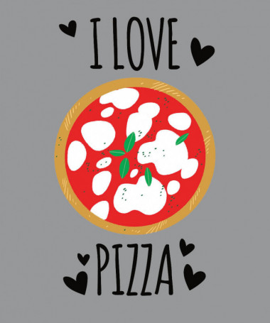 Pizza Felpa Premium con cappuccio Donna