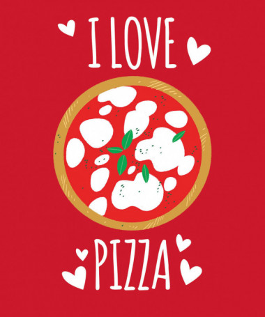 Pizza Felpa Premium con cappuccio Donna