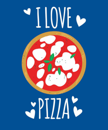 Pizza Felpa Premium con cappuccio Donna