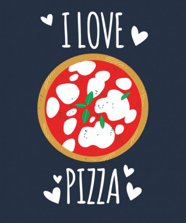 Pizza Felpa Premium con cappuccio Donna