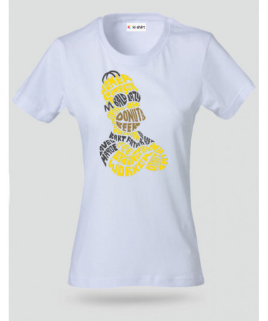 HomerSimpson T-shirt Basic Donna