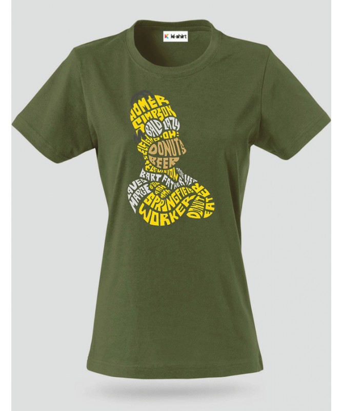 HomerSimpson T-shirt Basic Donna