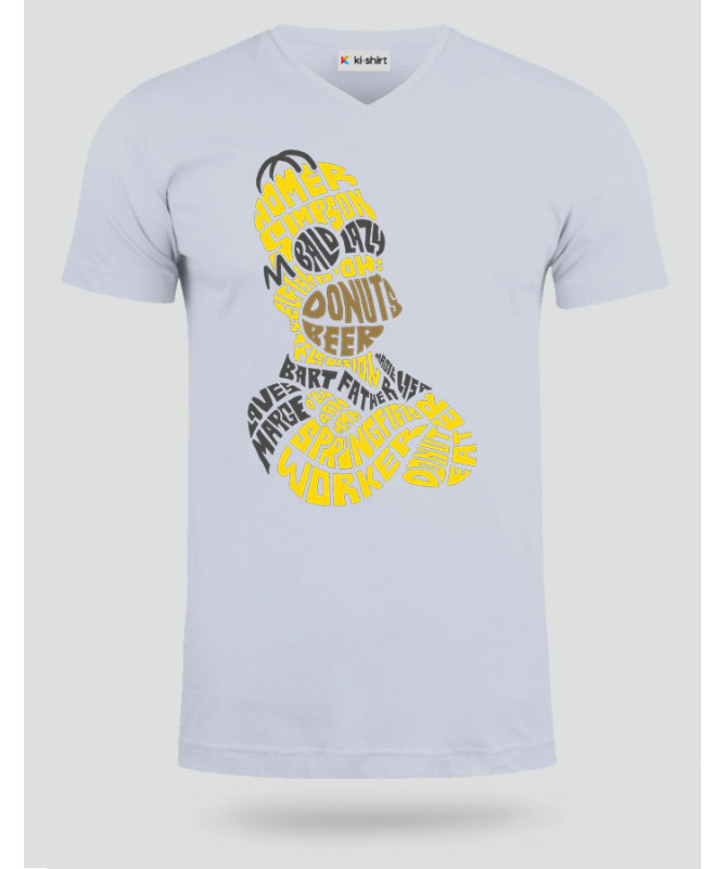 HomerSimpson T-shirt Scollo V