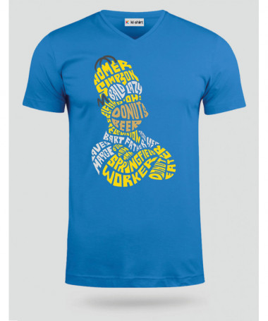 HomerSimpson T-shirt Scollo V