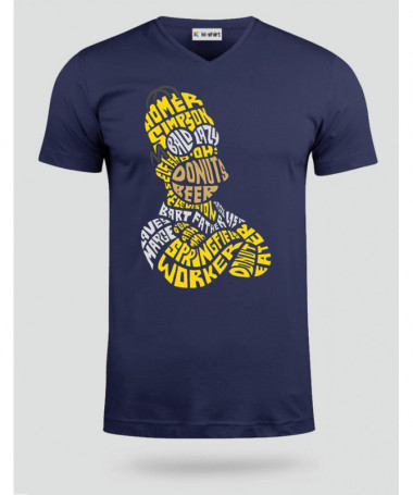 HomerSimpson T-shirt Scollo V