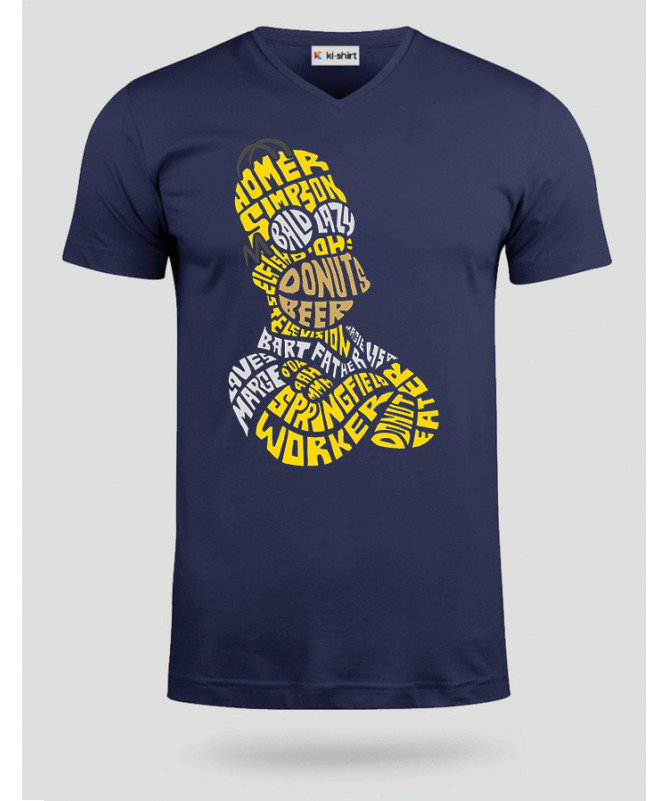 HomerSimpson T-shirt Scollo V