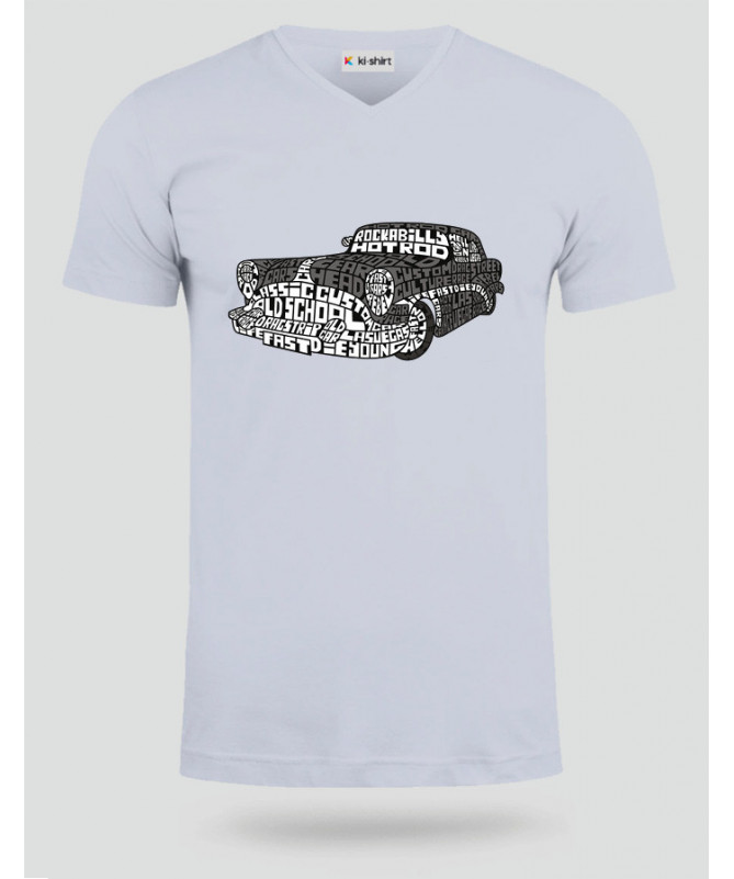 Hotrod T-shirt Scollo V