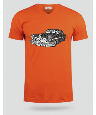 Hotrod T-shirt Scollo V