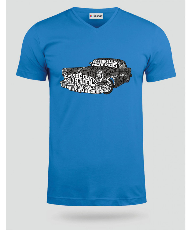Hotrod T-shirt Scollo V