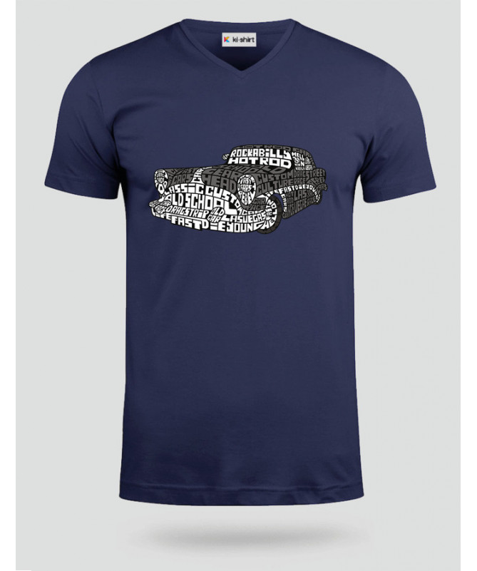 Hotrod T-shirt Scollo V