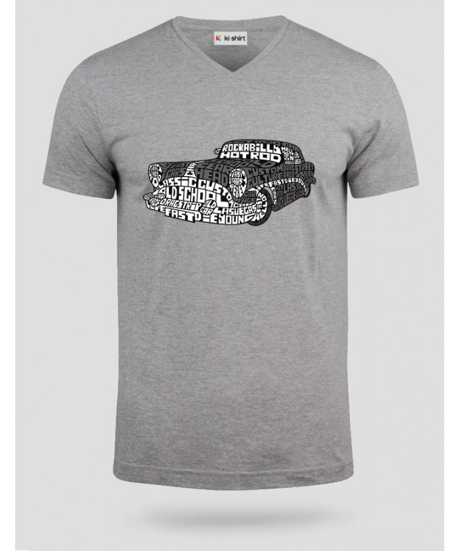 Hotrod T-shirt Scollo V