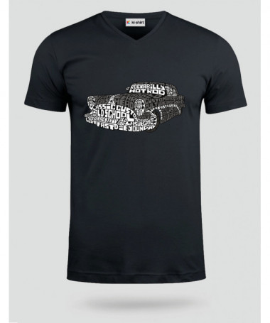 Hotrod T-shirt Scollo V