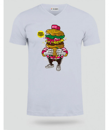 ILoveBurger T-shirt Scollo V