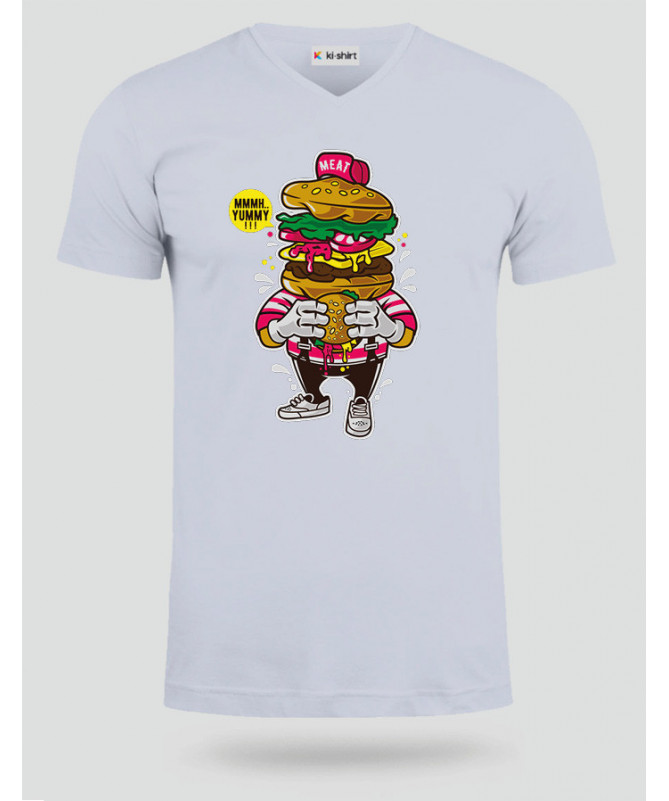 ILoveBurger T-shirt Scollo V