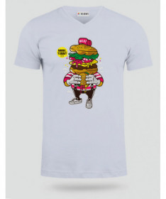 ILoveBurger T-shirt Scollo V