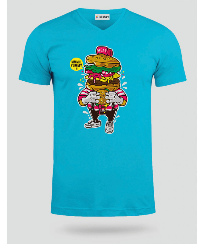 ILoveBurger T-shirt Scollo V