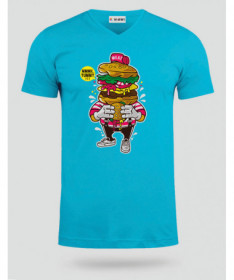 ILoveBurger T-shirt Scollo V
