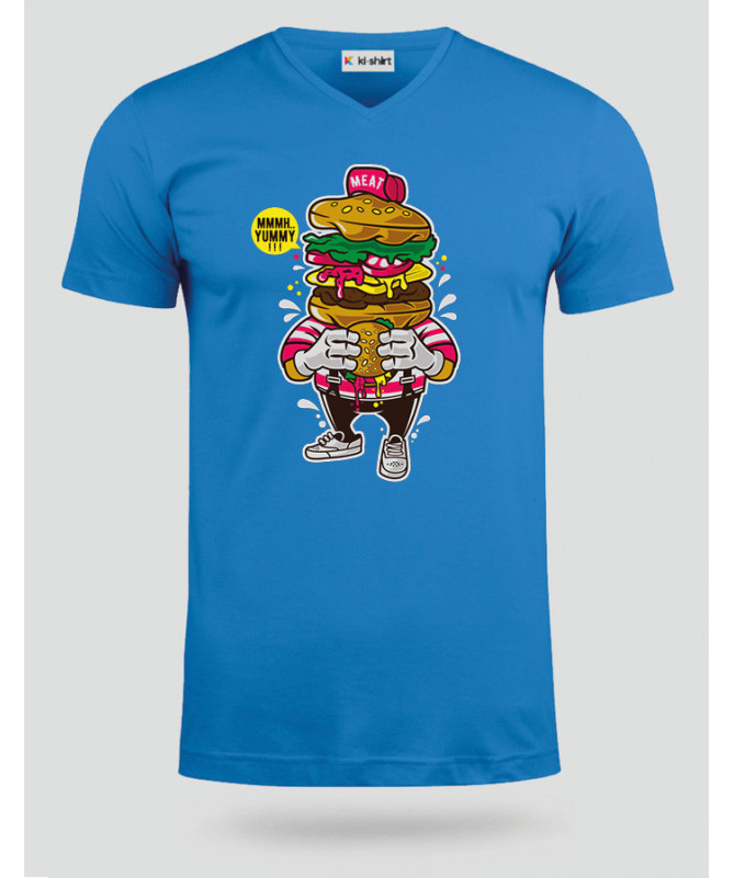 ILoveBurger T-shirt Scollo V