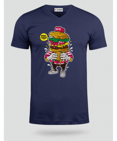 ILoveBurger T-shirt Scollo V