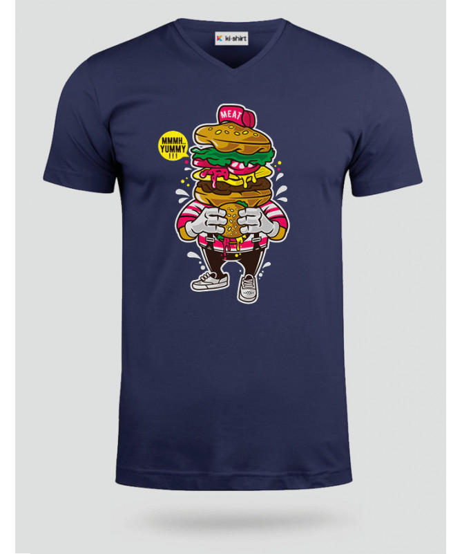ILoveBurger T-shirt Scollo V