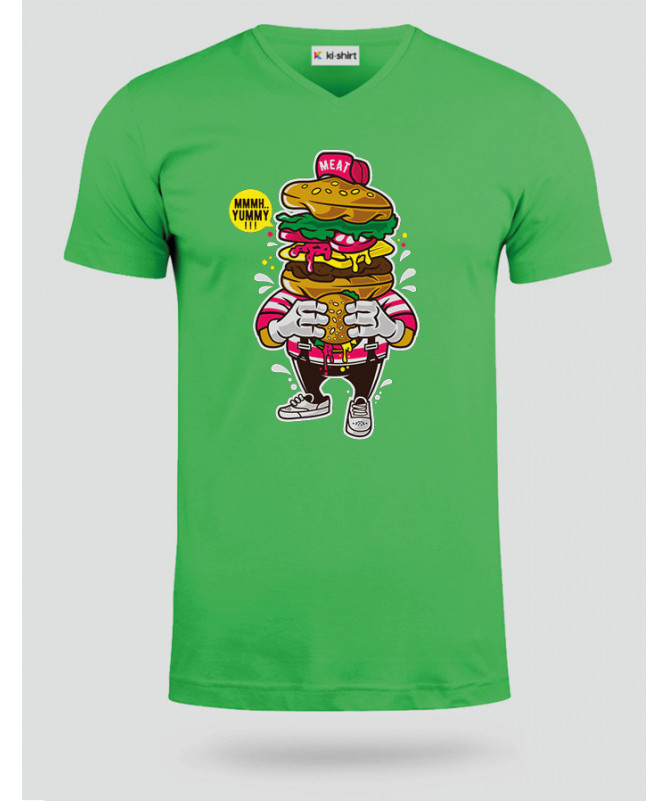 ILoveBurger T-shirt Scollo V