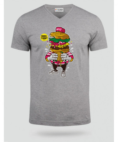 ILoveBurger T-shirt Scollo V