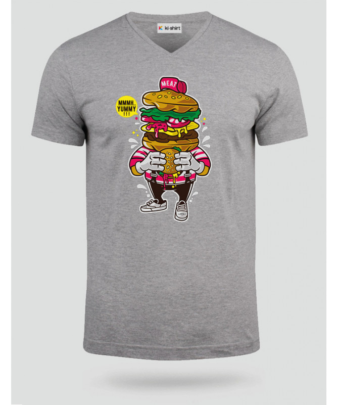 ILoveBurger T-shirt Scollo V