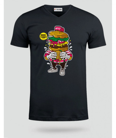 ILoveBurger T-shirt Scollo V