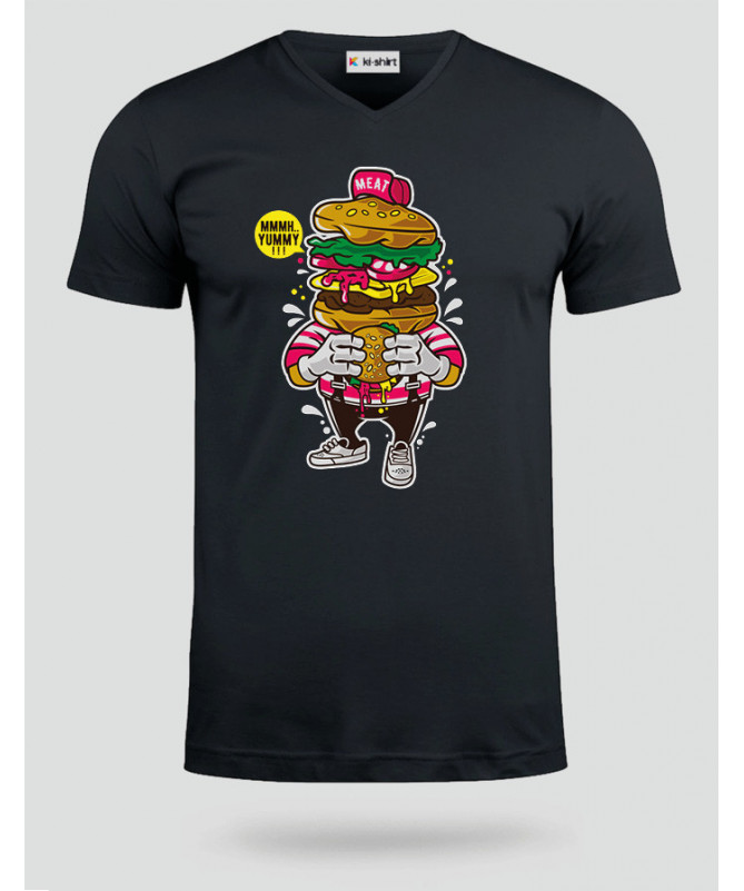 ILoveBurger T-shirt Scollo V