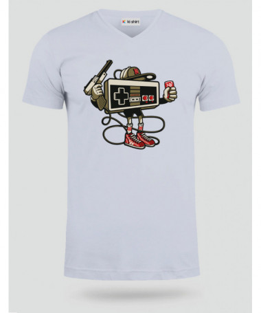 letsplay T-shirt Scollo V