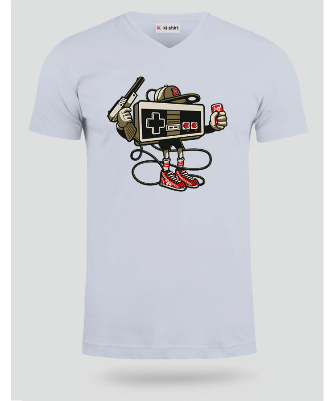 letsplay T-shirt Scollo V