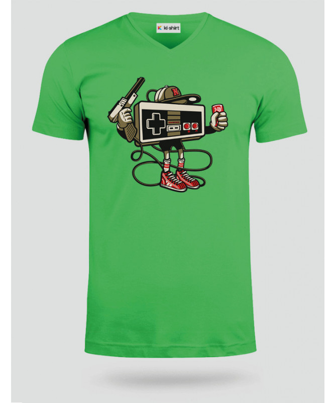 letsplay T-shirt Scollo V