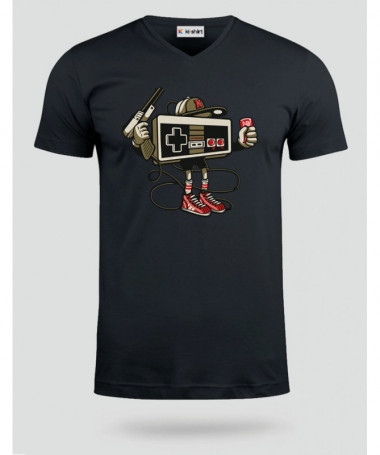 letsplay T-shirt Scollo V