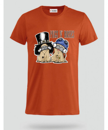 pugsnrosesdog T-shirt Basic Uomo