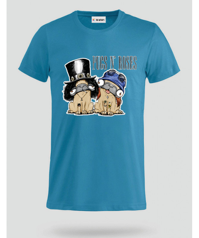 pugsnrosesdog T-shirt Basic Uomo