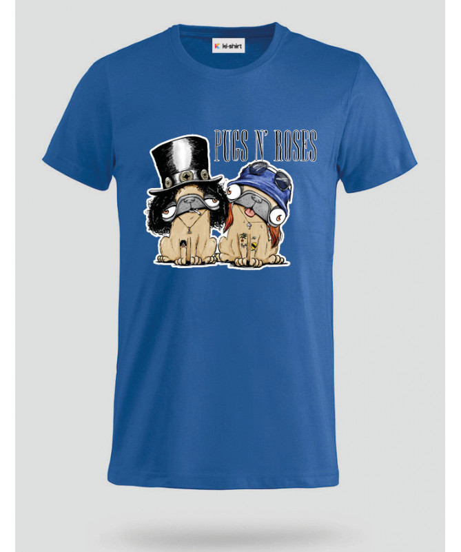 pugsnrosesdog T-shirt Basic Uomo
