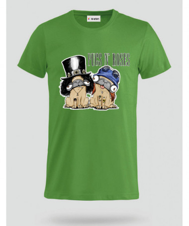 pugsnrosesdog T-shirt Basic Uomo