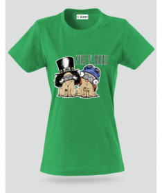 pugsnrosesdog T-shirt Basic Donna