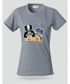 pugsnrosesdog T-shirt Basic Donna