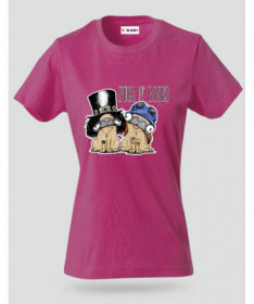 pugsnrosesdog T-shirt Basic Donna