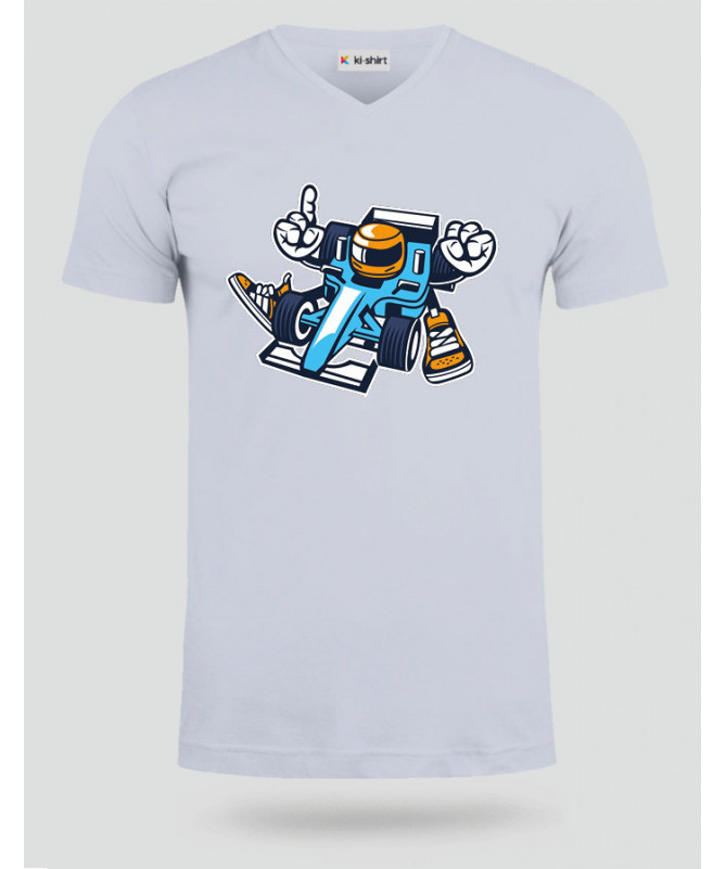 Racer T-shirt Scollo V