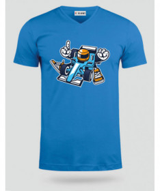 Racer T-shirt Scollo V