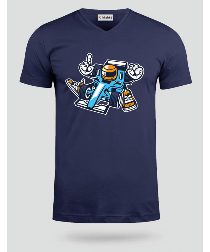 Racer T-shirt Scollo V